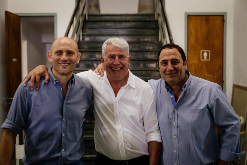 Izq. Senador Germán Lago / Medio - Intendente Jorge Gaute / Derecha - Sec Gob Martin Pulero.